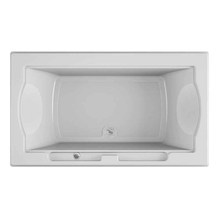 JACUZZI® Fuzion® 72" x 42" Drop In/Undermount Soaking Bathtub Wayfair